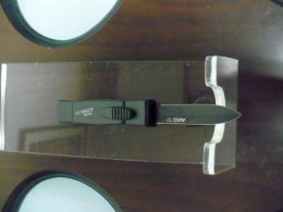KNIFE-mini Italian Stiletto Frontale-15cm-Maniago Italia-coltelleria AKC CAMPOLIN-lama Dagger Teflonata Nel Colore Nero - Blankwaffen