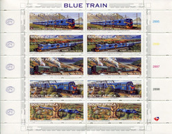 Südafrika South Africa Mi# 1074-8 Full Sheet Postfrisch/MNH - Trains - Neufs
