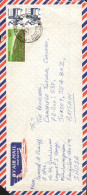 INDE AFFRANCHISSEMENT COMPOSE SUR LETTRE POUR L'ANGLETERRE 1974 - Briefe U. Dokumente