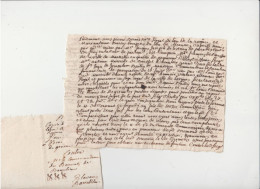 1738-et 1739- Procès Contre Le Commandeur De Beaulieu- 2 Actes De Recours - Manuscripten