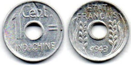 MA 24937 / Indochine - Indochina 1 Cent 1943 TTB - Indochina Francesa
