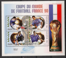 ZAIRE - 1997 - N°Yv. 1483 à 1486 - Football World Cup France - Neuf Luxe ** / MNH / Postfrisch - Neufs