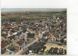 Flins-sur-Seine (78) : Vue Aérienne Générale Au Niveau Du Quartier Due La Place Centrale En 1963 GF. - Flins Sur Seine