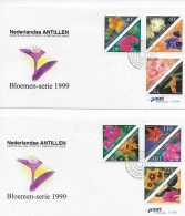 FDC 310A + 310B 1999 CV 24,00 Nederlandse Antillen Flora - Antillen