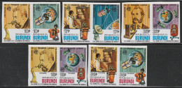BURUNDI - N°703/8+PA N°441/4 ** ND (1977) Centenaire De La Première Liaison Téléphonique - Unused Stamps
