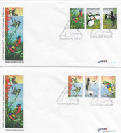 FDC E 329A + 329B2001 CV 24,00 Nederlandse Antillen Birds From All Over The World - Antillen