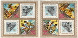 BURUNDI - 2 BLOCS N°22 ** (1967) Scoutisme - Hojas Y Bloques