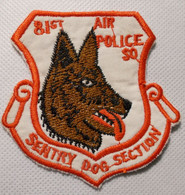 Ecusson/patch US Air Force Vietnam, 81 St Air Police Squadron - Ecussons Tissu