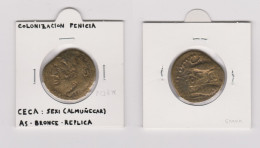 COLONIZACIÓN FENICIA AS-BRONCE Ceca:Sexi (Almuñecar) Réplica  SC/UNC    DL-13.406 - Monedas Falsas