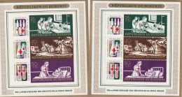BURUNDI - 2 BLOCS N°30 ** (1969) Croix Rouge - Blocks & Sheetlets