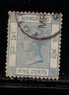 HONG KONG  Scott # 40 Used - Queen Victoria 2 - Usados