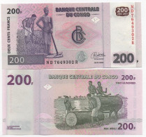 Congo DR - 200 Francs 2022 UNC P. 99 Lemberg-Zp - Democratic Republic Of The Congo & Zaire