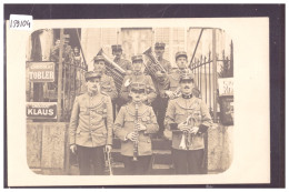 BONCOURT - CARTE-PHOTO - FANFARE MILITAIRE DEVANT LE RESTAURANT DE LA LOCOMOTIVE - NON CIRCULEE - TB - Boncourt