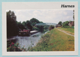 HARNES - Le Pont De Fer - Péniche "CASTELLE" Binnenschiff - Harnes