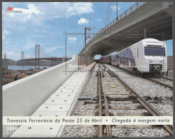 PORTUGAL STAMP - 1999 The Opening Of The Railway Over The Tejo-Bridge In Lisbon MINISHEET MNH (A1#220) - Nuevos