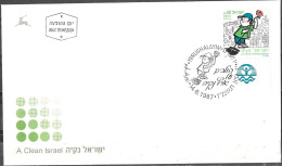 Israel 1987 FDC A Clean Israel Environment [ILT112] - Lettres & Documents