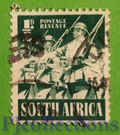 S267- SOUTH AFRICA 1941 SOLDATI - SOLDIERS 1/2d USATO - USED - Used Stamps