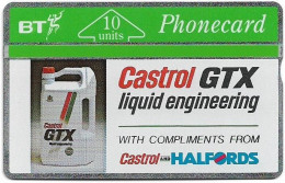 UK - BT - L&G - BTA-019 - Castrol GTX Halfords - 125F - 10Units, 52.400ex, Mint - BT Edición Publicitaria