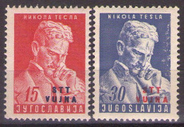 ITALIA - Trieste-Zona B -1953 Mi 85/86 - TESLA - MNH**VF - Nuevos