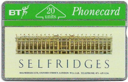 UK - BT - L&G - BTA-022 - Selfridges - 149H - 20Units, 36.500ex, Used - BT Publicitaire Uitgaven