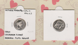 Octavio Augusto CENARIO-Plata Ceca: Lugdunum(Lyon) Réplica  DL-13.380 - Counterfeits