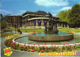 AUSTRIA, BAD TATZMANNSDORF, BURGENLAND, OBERWART, FOUNTAIN, FLOWERS - Oberwart