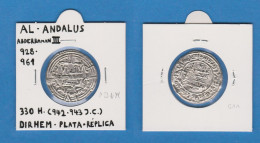 AL-ANDALUS  DIRHEM Plata  Abderraman III   Réplica   DL-13.418 - Counterfeits