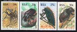 South Africa - 1987 - Insects - Beetles - Mint Stamp Set - Nuevos