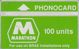 UK, CUR006,  Marathon - BRAE(green/white) 100 Units,   CN : 505D - Plateformes Pétrolières