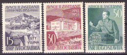 ITALIA - Trieste-Zona B -1953 Mi 107-109 - AVNOJ - TITO   - MNH**VF - Neufs