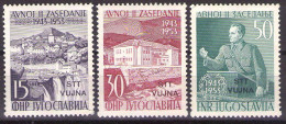 ITALIA - Trieste-Zona B -1953 Mi 107-109 - AVNOJ - TITO   - MNH**VF - Mint/hinged