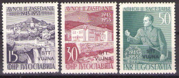 ITALIA - Trieste-Zona B -1953 Mi 107-109 - AVNOJ - TITO   - MNH**VF - Nuevos