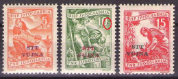 ITALIA - Trieste-Zona B -1954 Mi 110-112  - ERROR ON SECOND STAMP  - MNH**VF - Nuovi