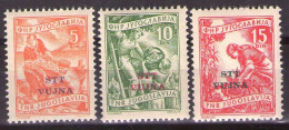 ITALIA - Trieste-Zona B -1954 Mi 110-112  - MNH**VF - Mint/hinged