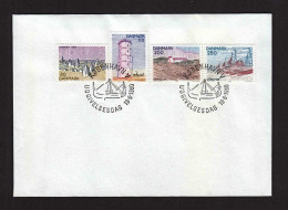Ca0700  DENMARK 1980, SG 687-90 Provincial Series Jutland, FDC - Cartas & Documentos
