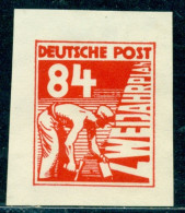 1952 Mason,constructor,"ZWEIJAHRPLAN"/Two Year Plan,Essay/Proof,DDR,84pf/red,MNG - Gebraucht