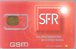 CARTE-GSM-SFR-PUCE J-SFR-SF7J-V° Sans Logo Bull-et Inovatron -GARANTIE ATTACHEE-NEUVE/TBE - Mobicartes: Móviles/SIM)