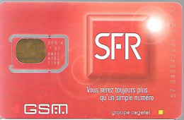 CARTE-GSM-SFR-PUCE J-SFR-SF7J-V° Sans Logo Bull-et Inovatron -GARANTIE ATTACHEE-NEUVE/TBE - Nachladekarten (Handy/SIM)