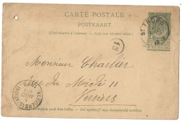 Entier Postaux Belgique Obliteration Verviers Obliteration Trond 1898 - Andere & Zonder Classificatie