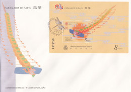 Macau, FDCB,(33), Papagaios De Papel, 1996, - Mundifil Nºs 861 - FDC