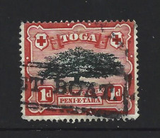 Tonga 1897 1d Tree FU Large Part Boxed Packet Boat Cancel - Tonga (...-1970)