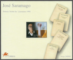PORTUGAL STAMP - 1998 The Nobel Prize Of Literature Given To José Saramago MINISHEET MNH (A1#207) - Nuevos