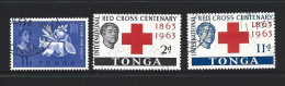 Tonga 1963 Red Cross Set Of 2 & FFH Single FU - Tonga (...-1970)