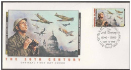 Battle Of Britain Rages Between Royal Air Force And Luftwaffe In Skies Over England, Binocular, WW2, War, Marshall FDC - Guerre Mondiale (Seconde)
