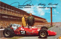 Automobile - Mario Andretti Anthony Granatelli - Indy Winner - Voiture De Course - Voiture Ancienne - Carte Postale - Autres & Non Classés