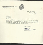 Tonga 1962 Official Letters X 2 Ex Postal Department , Both Signed By Chief Postmaster S.P. Jones - Tonga (...-1970)