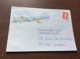 101  *ARMOIRIE Enveloppe  CHALETS  NEIGE   Annee1991 - Briefe U. Dokumente