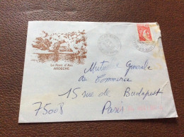 104 *ARMOIRIE Enveloppe  ARDÈCHE Le Pont D’Arc  Annee1982 - Briefe U. Dokumente