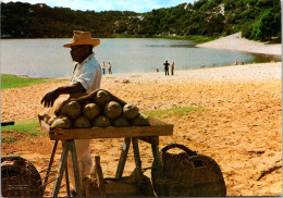 20-9-2023 (1 U 36) Brazil - Abaeté Lagoon - Seller On Beach - Händler