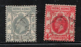 HONG KONG  Scott # 132-3 Used - KGV 3 - Oblitérés